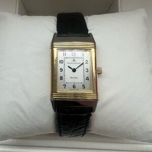 Iconic JLC Jaeger LeCoultre Reverso Ref: 260.5.08 w/ Full Set: Box, Papers, Etc.
